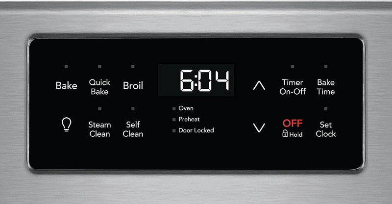 Frigidaire Gallery 30" 5.0 Cu. Ft. Gas Range with Steam Clean and Quick Bake Convection in Smudge-Proof Stainless Steel