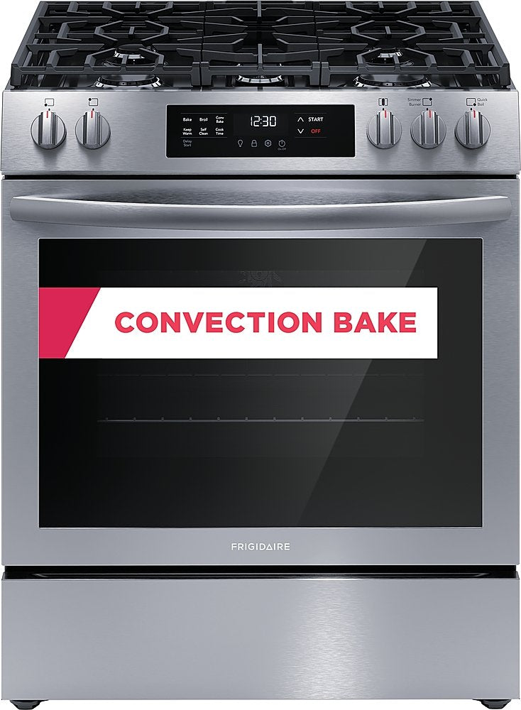 Frigidaire 30" 5 Burner Slide-In Gas Range w/ Convection