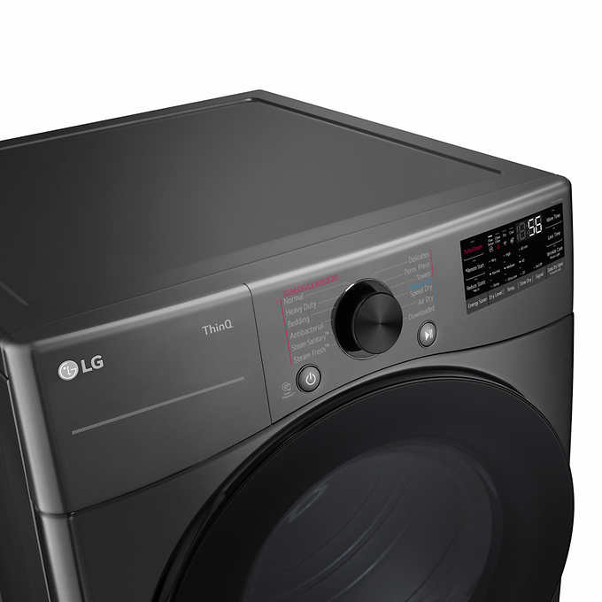 LG 4.5 cu. ft. Front Load Washer with TurboWash 360 and 7.4 cu. ft. ELECTRIC Dryer with TurboSteam and Built-In Intelligence