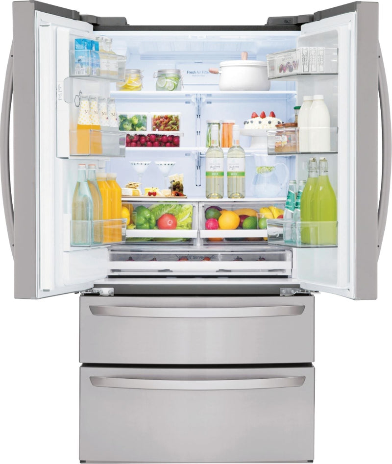 28 Cu. Ft. 4-Door French Door Smart Wi-Fi Enabled Refrigerator PrintProof