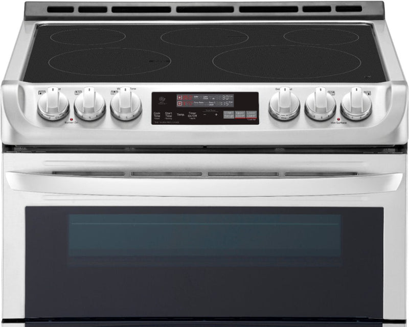 LG - 7.3 Cu. Ft. Smart Slide-In Double Oven Electric True Convection Range with EasyClean and 3-in-1 Element