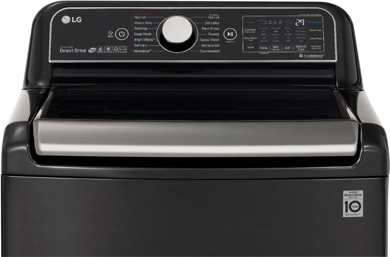 LG 5.5 cu. ft. Top Load Washer with Allergiene Cycle and 7.3 cu. ft. Dryer with TurboSteam