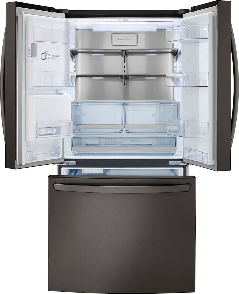 Clearance LG 24 Cu. Ft. French Door Counter-Depth Smart Refrigerator with Craft Ice