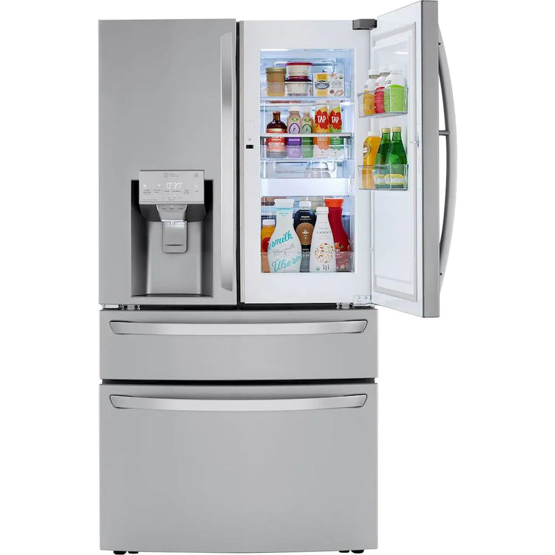 30 Cu. Ft. 4-Door French Door Refrigerator with Door-in-Door and Craft Ice - Stainless steel