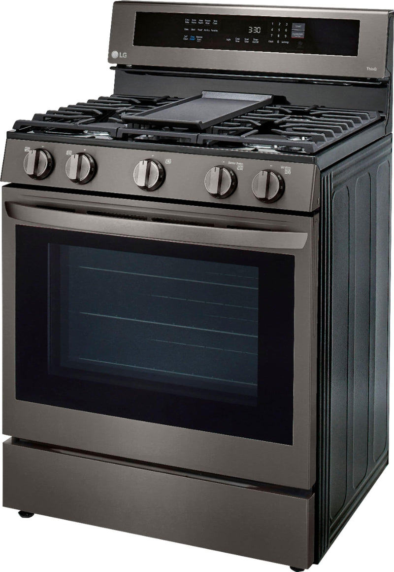 5.8 Cu. Ft. Smart Freestanding Gas True Convection Range with EasyClean, WideView Window and AirFry