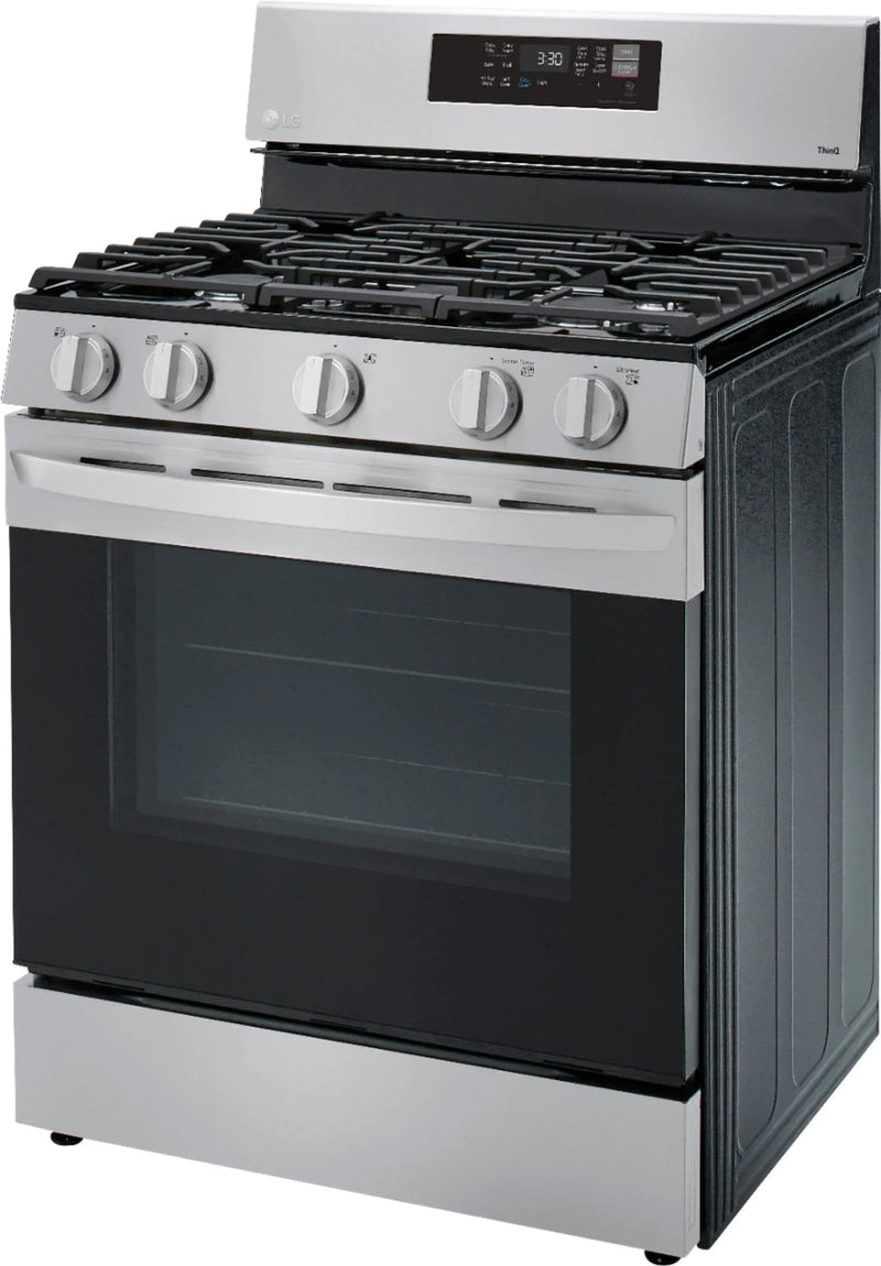 5.8 Cu. Ft. Smart Freestanding Gas True Convection Range with EasyClean, WideView Window and AirFry