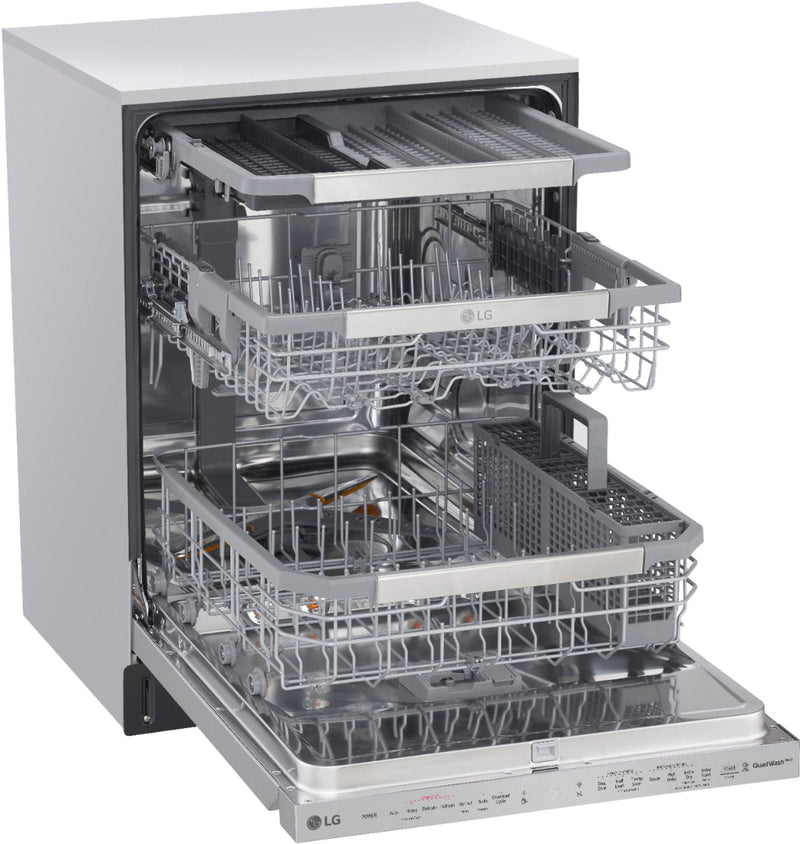 24" Top Control Smart Built-In Stainless Steel Tub Dishwasher with 3rd Rack, QuadWash and 44db