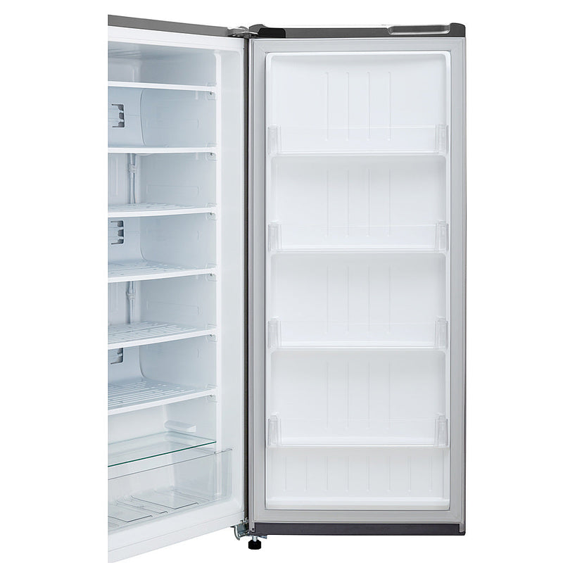 7 cu. Ft Single Door Freezer - Platinum silver