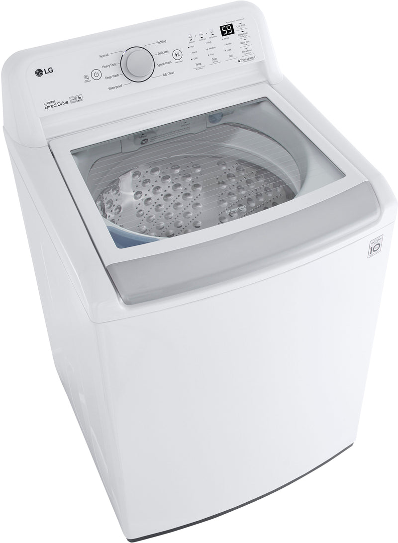 LG 5.0 cu. ft. Top Load Washer with TurboDrum Technology and 7.3 cu. ft. ELECTRIC Dryer with LoDecibel Quiet Operation (Never Used)