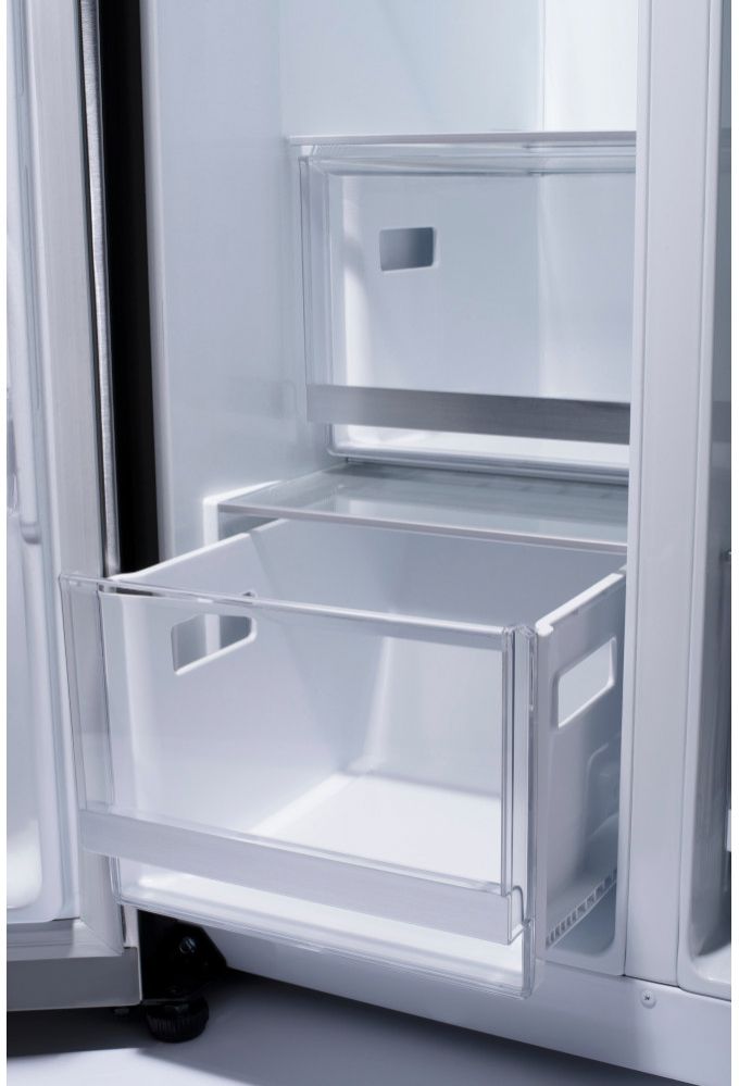 27 cu ft Side by Side Refrigerator with Door in Door, Craft Ice, and Smart Wi-Fi - Stainless steel