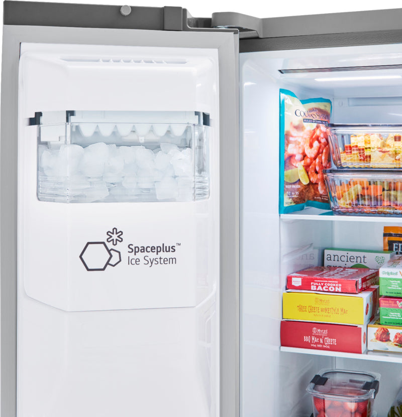 27.2 Cu. Ft. Side-by-Side Smart Refrigerator with SpacePlus Ice - Stainless steel - Stainless steel