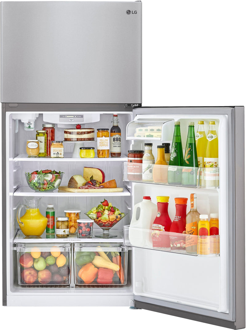 24 Cu Ft Top Mount Refrigerator with Internal Water Dispenser - Stainless steel