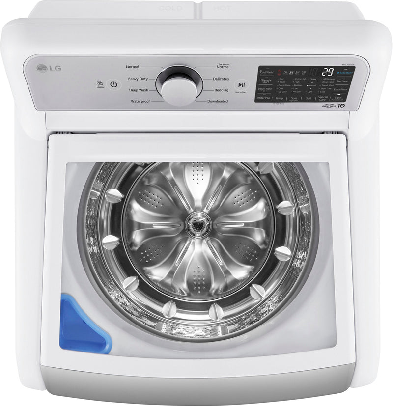 LG 5.5 Cu. Ft. Smart Top Load Washer with TurboWash3D and 7.3 Cu. Ft. ELECTRIC Dryer