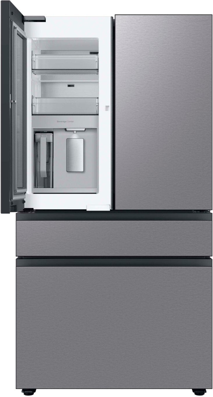 Samsung Bespoke 35.8 in. 29 cu. ft. Standard Depth 4-Door French Door Refrigerator with Beverage Center