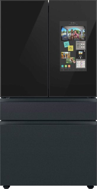 Samsung BESPOKE 29 cu. ft. 4-Door French Door Smart Refrigerator with Family Hub - Matte Black Steel