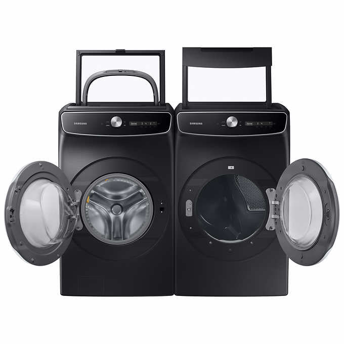 Samsung 6.0 cu. ft. FlexWash Washer and 7.5 cu. ft. ELECTRIC OR GAS FlexDry Dryer with Multi-Steam Technology