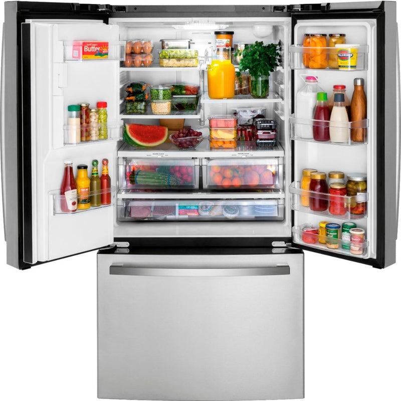 GE - ENERGY STAR® 25.7 Cu. Ft. Fingerprint Resistant French-Door Refrigerator