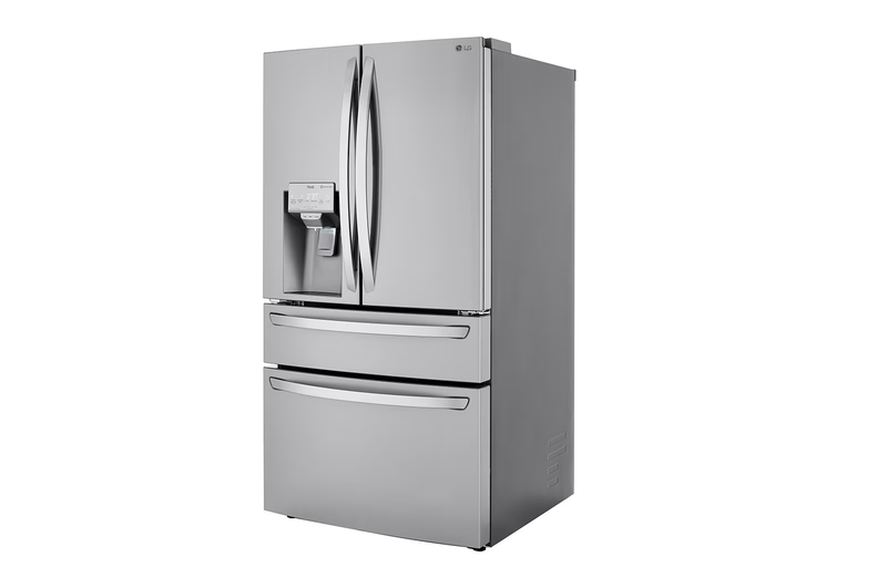 Clearance LG - 30 cu. ft. 4-Door French Door Refrigerator, Full Convert Drawer, Smart Cooling and Craft Ice, PrintProof Stainless Steel