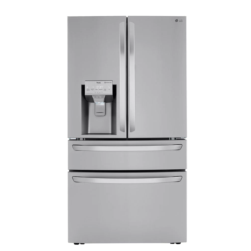 Clearance LG - 30 cu. ft. 4-Door French Door Refrigerator, Full Convert Drawer, Smart Cooling and Craft Ice, PrintProof Stainless Steel