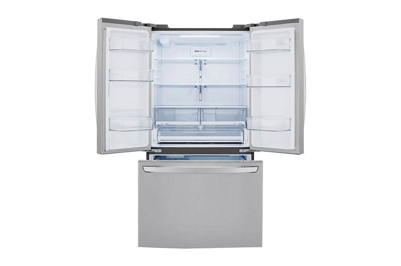 29 cu. ft. 3-Door French Door Refrigerator in Stainless Steel with Door Cooling+ and Internal Ice Dispenser