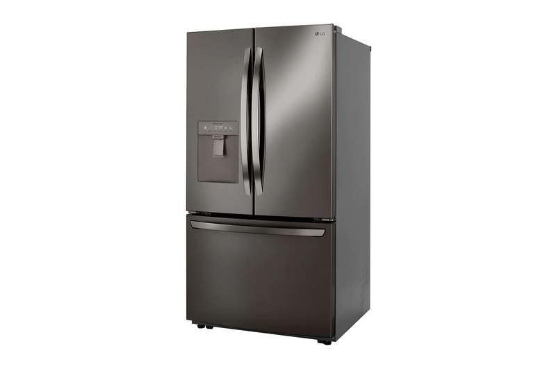 LG - 29 cu. ft. French Door Refrigerator w/ Multi-Air Flow and SmartPull Handle Printproof Black Stainless Steel, ENERGY STAR