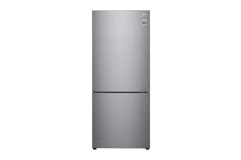 27.4 in. W 15 cu. ft. Bottom Freezer Refrigerator w/ Door Cooling, Multi-Air Flow and SmartDiagnosis in Platinum Silver