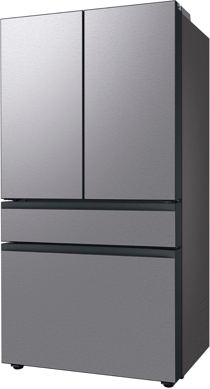 Samsung - Bespoke 23 cu. ft. 4-Door French Door Smart Refrigerator with AutoFill Pitcher in Stainless Steel, Counter Depth