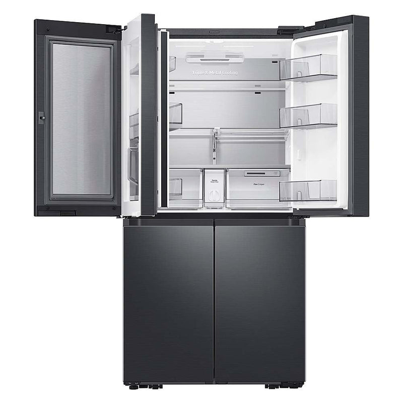 Samsung - 29 cu. ft. Smart 4-Door Flex™ Refrigerator with Family Hub™ and Beverage Center in Stainless Steel