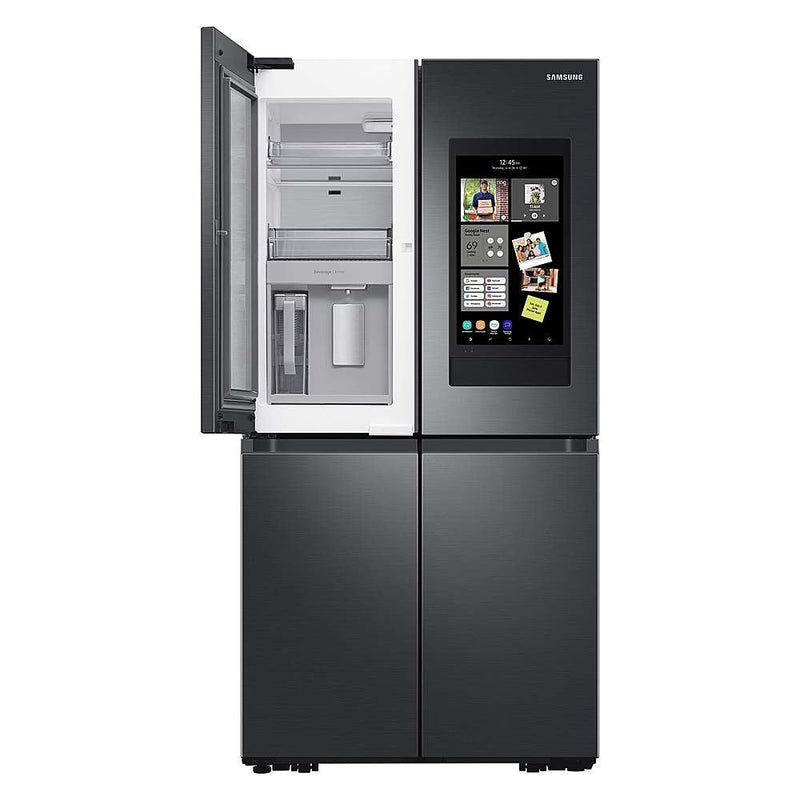 Samsung - 29 cu. ft. Smart 4-Door Flex™ Refrigerator with Family Hub™ and Beverage Center in Stainless Steel