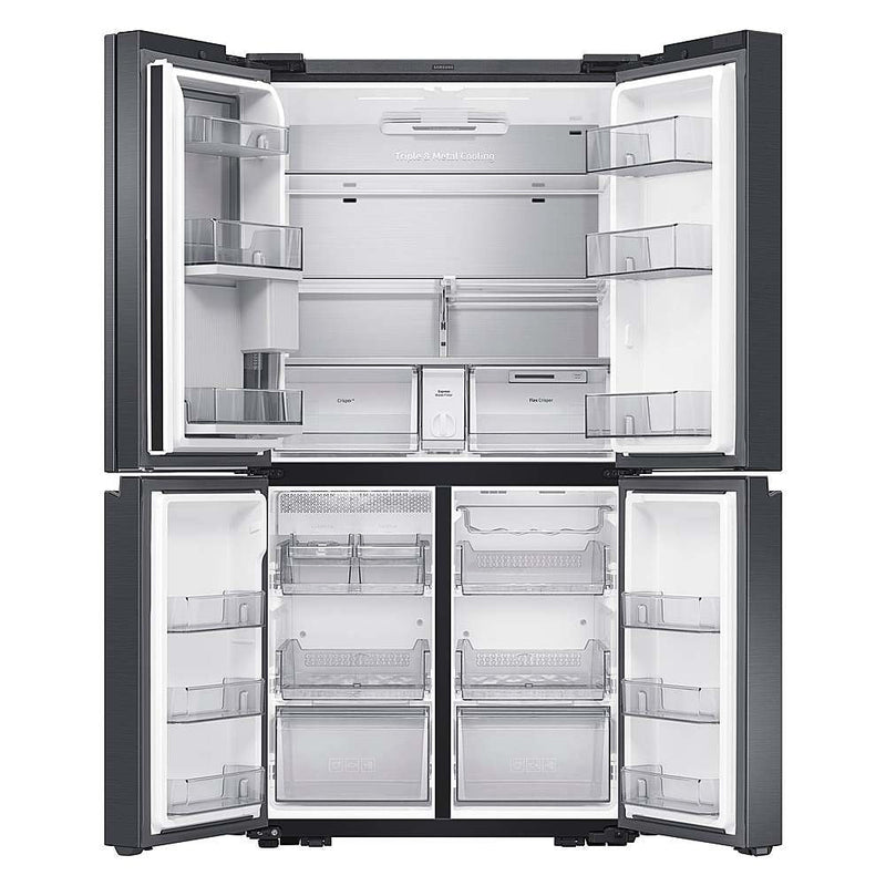 Samsung - 29 cu. ft. Smart 4-Door Flex™ Refrigerator with Family Hub™ and Beverage Center in Stainless Steel