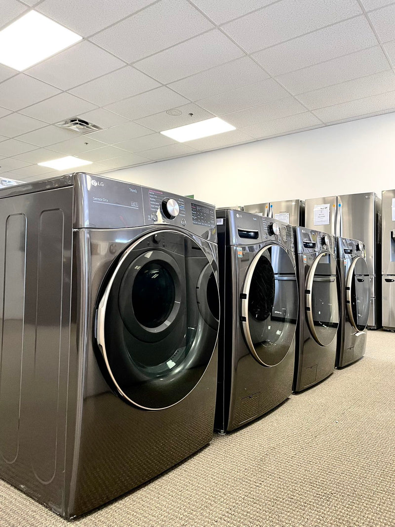 7.4 Cu. Ft. Stackable Smart Electric Dryer with Steam and Built-In Intelligence - Black steel