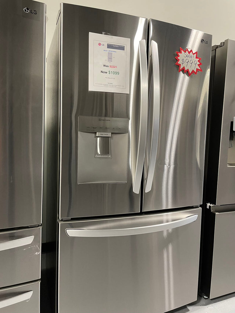 29 Cu. Ft. French Door Smart Refrigerator with Ice Maker and External Water Dispenser