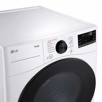 LG 4.5 cu. ft. Front Load Washer with TurboWash 360 and 7.4 cu. ft. Dryer with TurboSteam and Built-In Intelligence